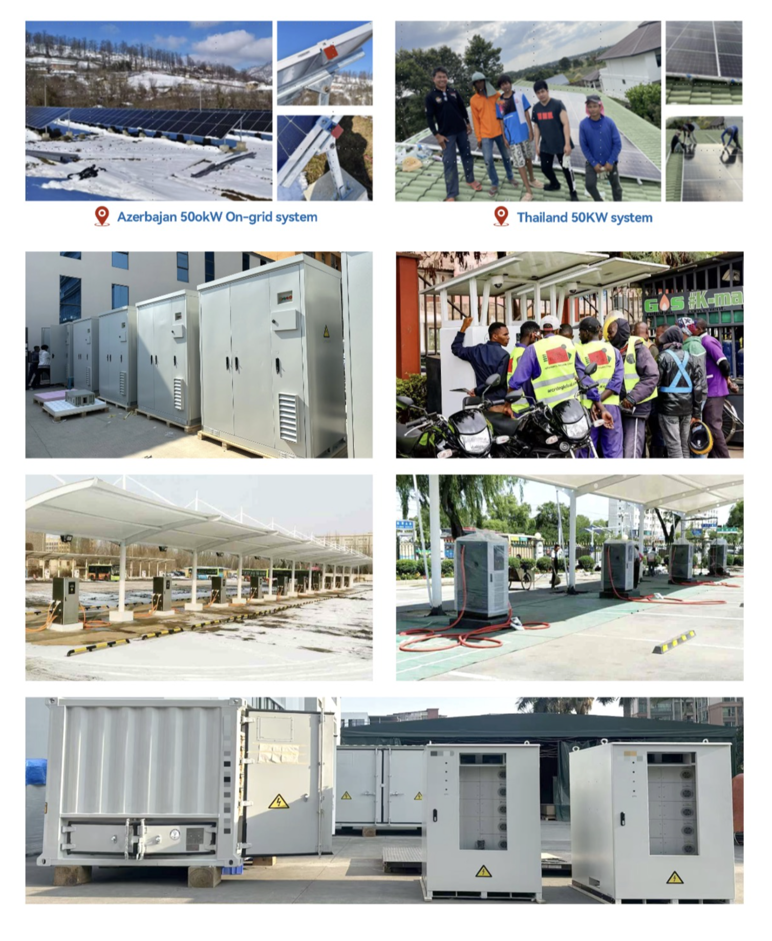 Solar energy storage system for commercial hybrid power