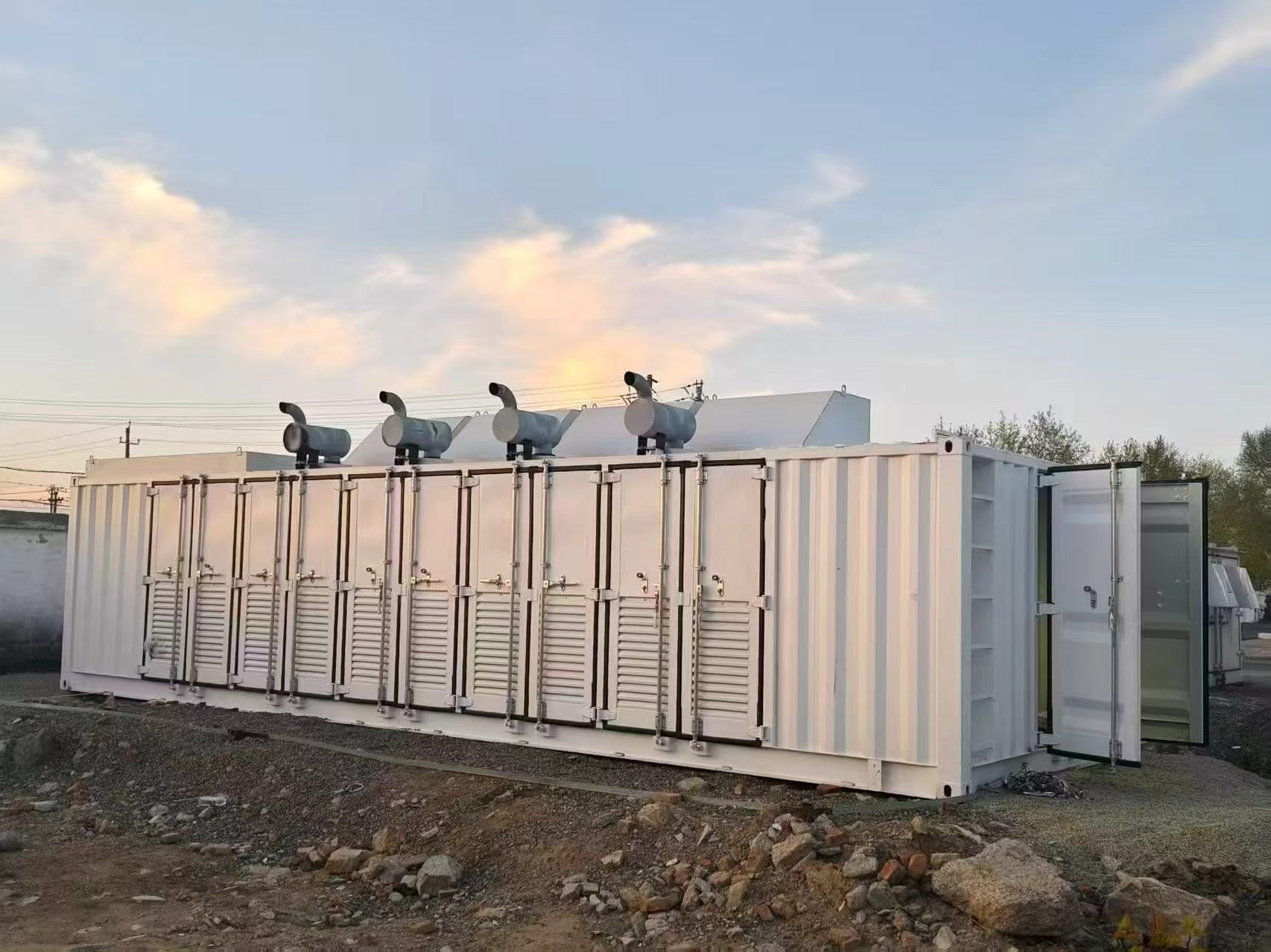 Argentina coalbed methane generator set site view