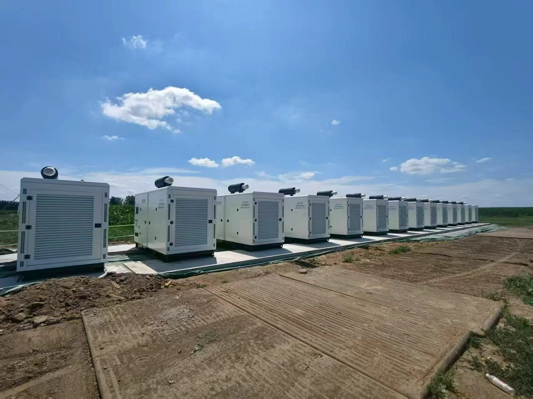 Oilfield gas generator equipment in Northeast China