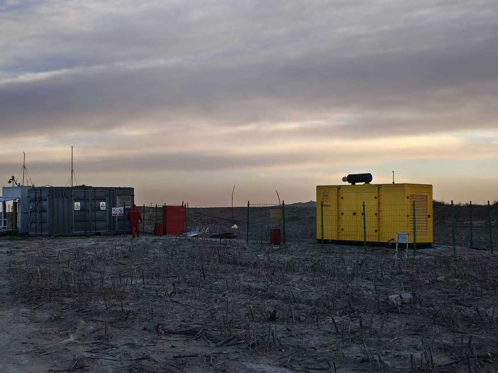 Oilfield gas generator installation in Inner Mongolia