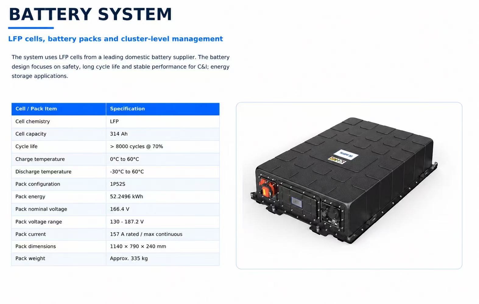 PSES - KW Energy Storage cabinet BESS specification image 3