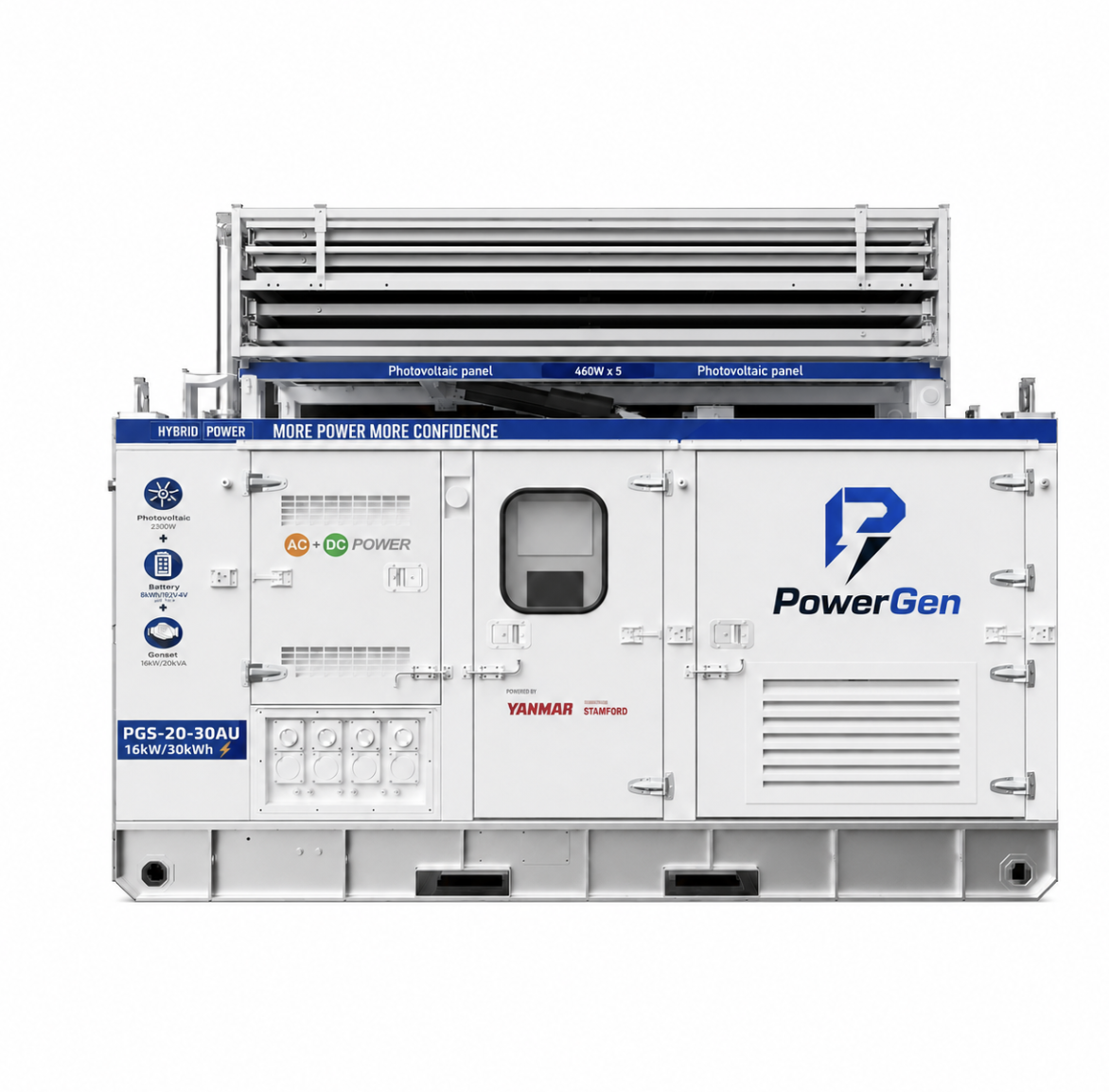 PHSC Hybrid Power 10-60kw product image 2 - hybrid power system with solar, battery storage and generator backup